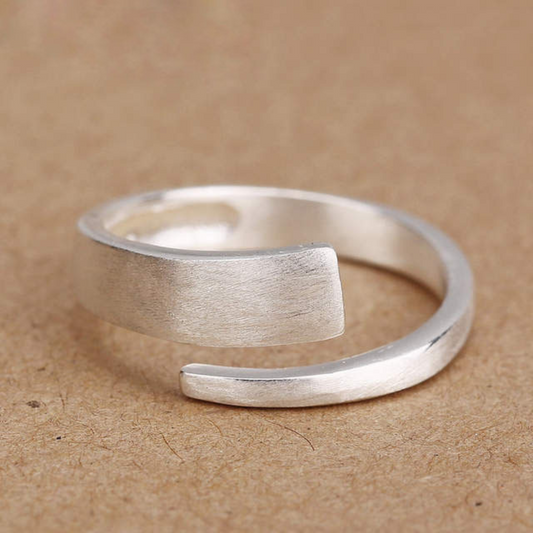 Bague simple réglable en argent 925