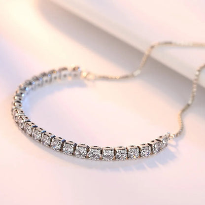 Magnifique bracelet en argent 925 et zirconium