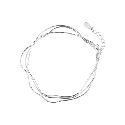 Bracelet fin et élégant en argent 925