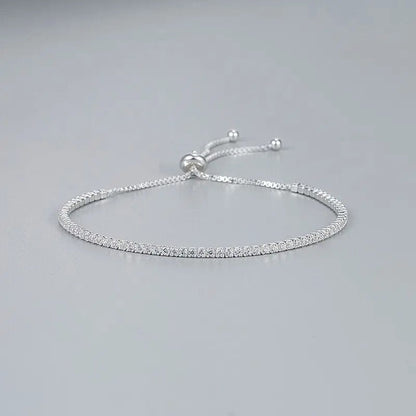 Magnifique bracelet en argent 925 et zirconium